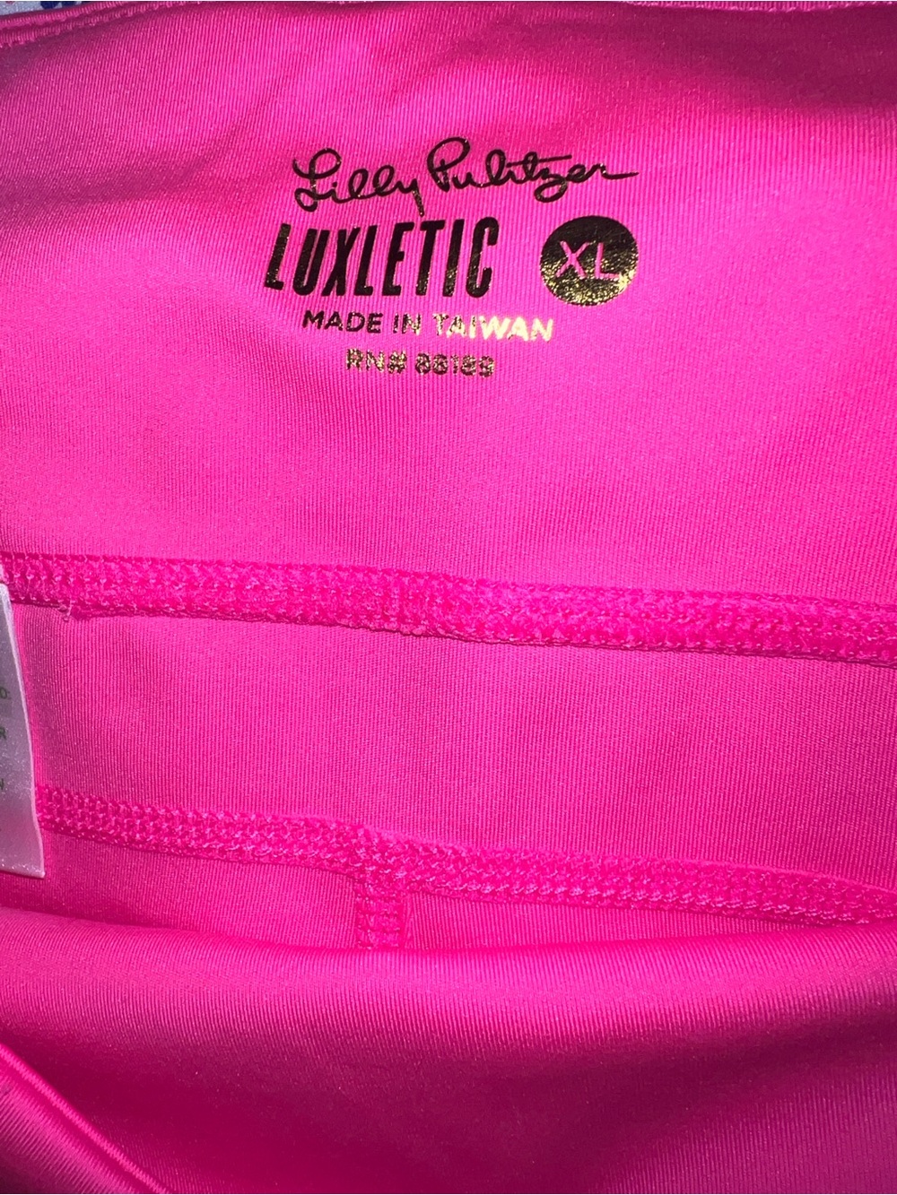 LILLY PULITZER Pink Isle Weekender High Rise Luxletic Golf Shorts UPF 50 Size XL - Picture 7 of 7